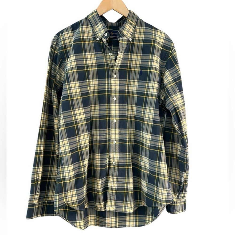 Ralph Lauren Embroidered Logo Plaid Button Down Shirt - Picture 1 of 7
